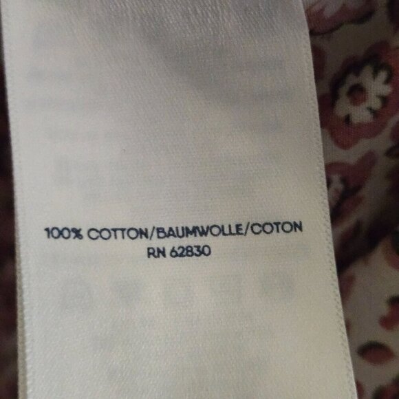 Lands' End Wrinkle Free No Iron Split Neck Soft Tunic Top Size S - Picture 7 of 8